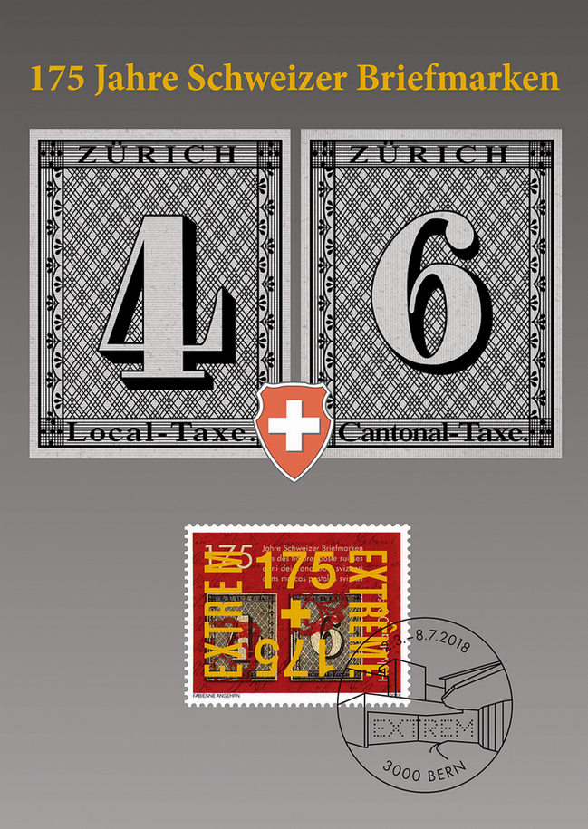 2018, 175 Jahre Schweizer Briefmarken