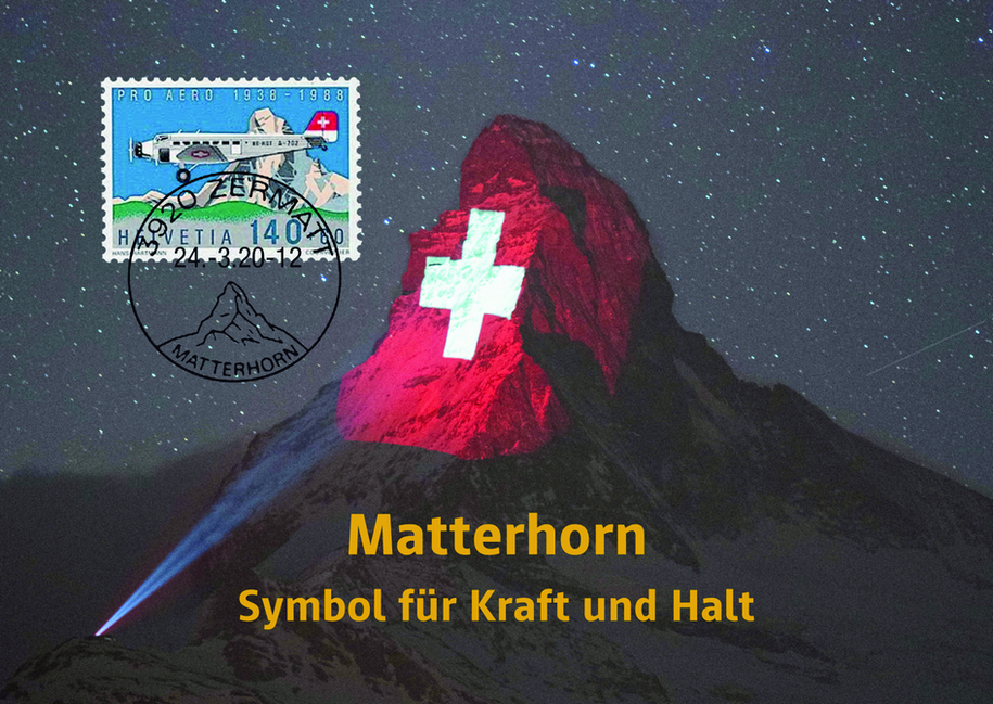 2020, Matterhorn &quot;Symbol der Hoffnung&quot;
