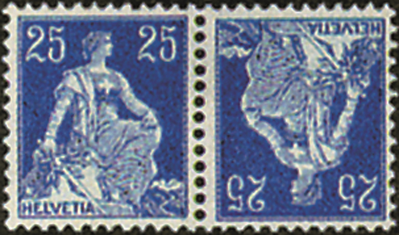 25+25 Rp. blau-hellblau