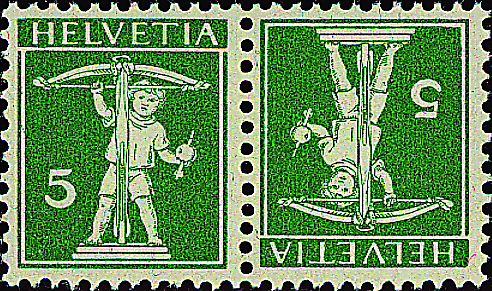 5+5 Rp. grün, Type II