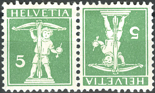 5+5 Rp. grün, Type II