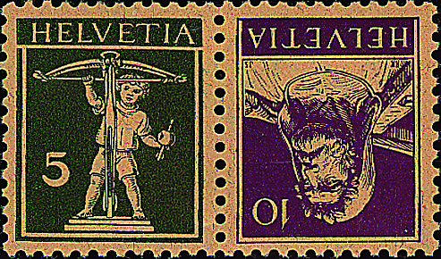 5+10 Rp. olivgrün-dunkelviolett