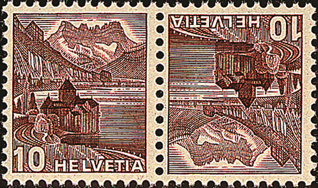 10+10 Rp. dunkelbraun