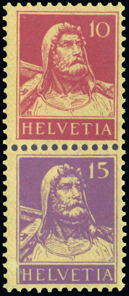 10+15 Rp. rot Type 2 u. rotviolett