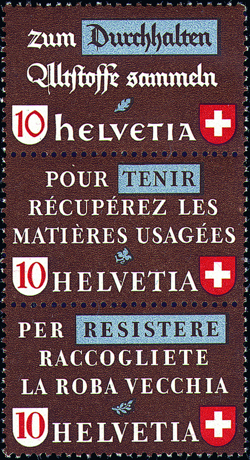 10+10+10 Rp. Durchhalten, Tenir, Resistere