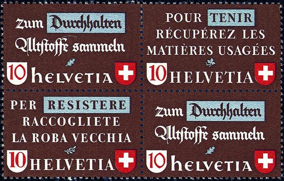 10 Rp. Durchhalten-Tenir, Resistere-Durchhalten