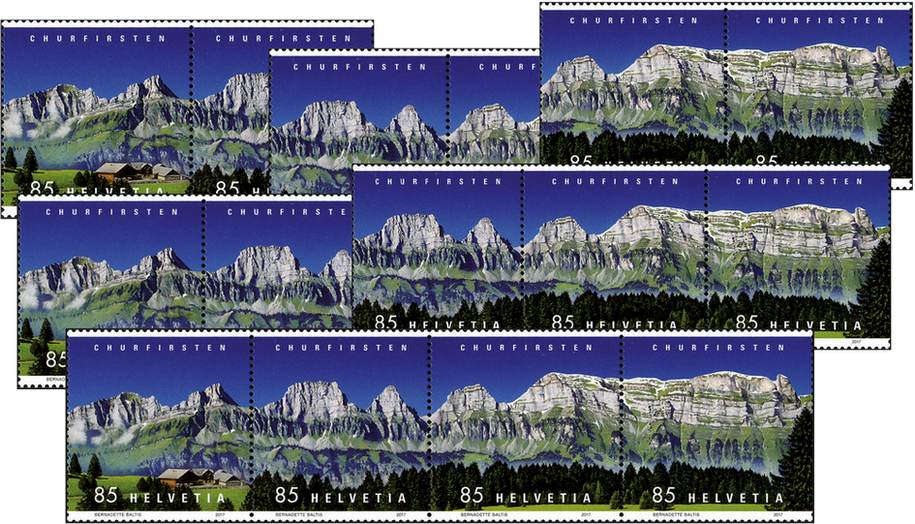 85+85+85+85 Rp. Selun-Frümsel+Brisi-Zuestoll+Schibenstoll-Hinderrugg+Chäserrug