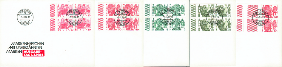 1979, Freimarken aus Heftchen