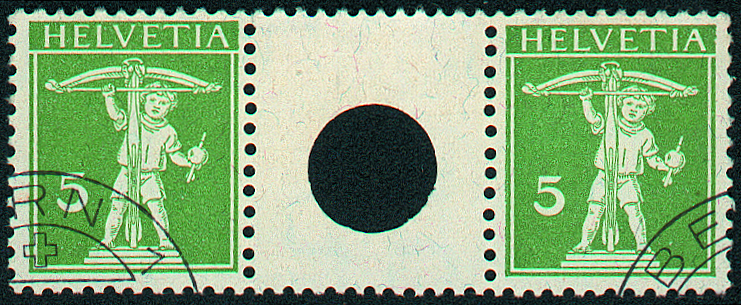 5+5 Rp. grün Type 1