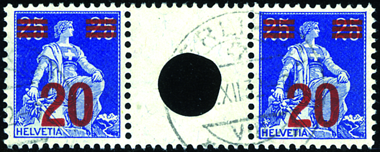 20a. 25 Rp. blau-hellblau