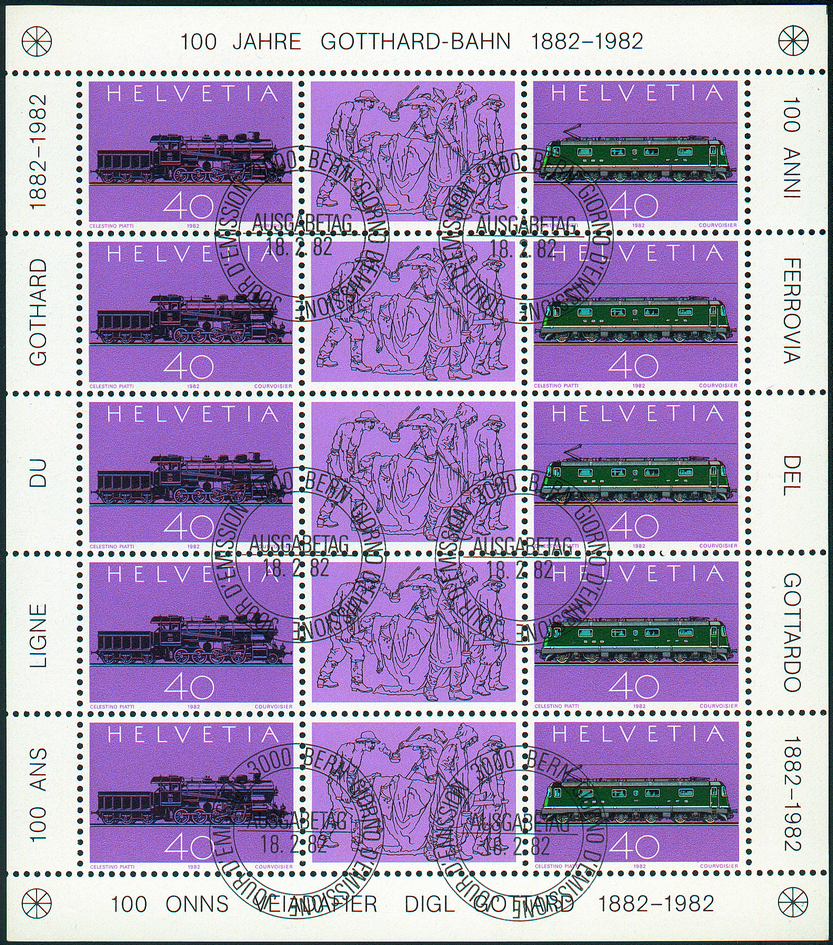 1982, 100 Jahre Gotthard-Bahn