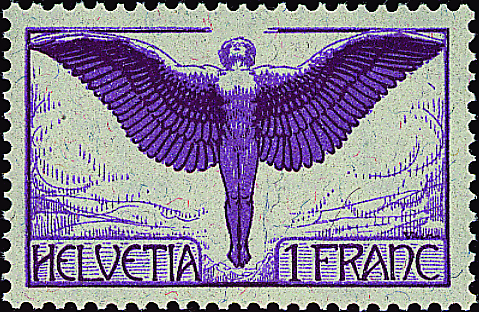 1 Fr. Ikarus, violett-hellviolett