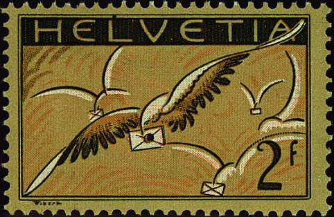 2 Fr. dunkelbraun-hellgraubraun