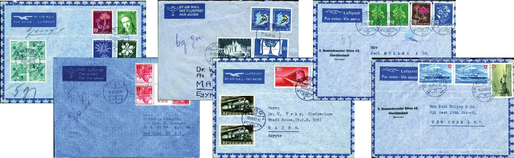 1945, Spezialkollektion Flugpost