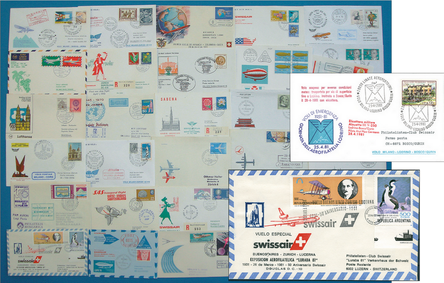 1962, Schweiz Erst- und Sonderflug-Kollektion