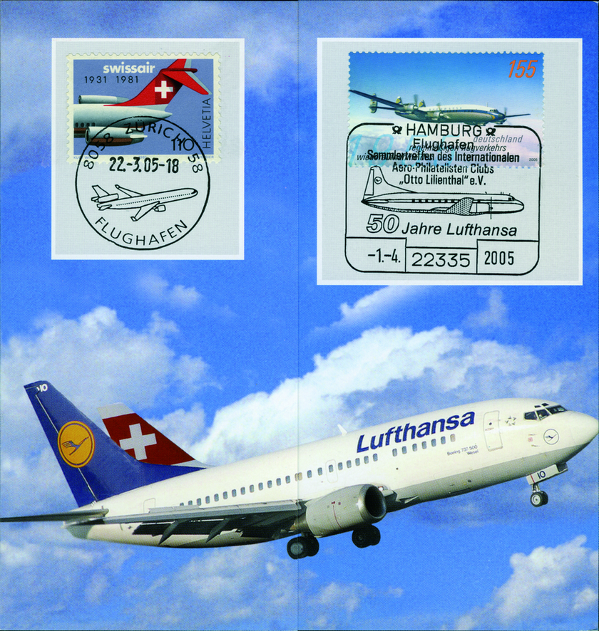 2005, Souvenirfolder Swiss zur Lufthansa