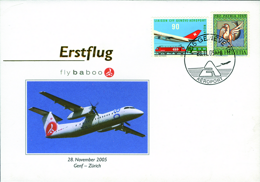 2005, Erstflug Flybaboo von Genf nach Zürich