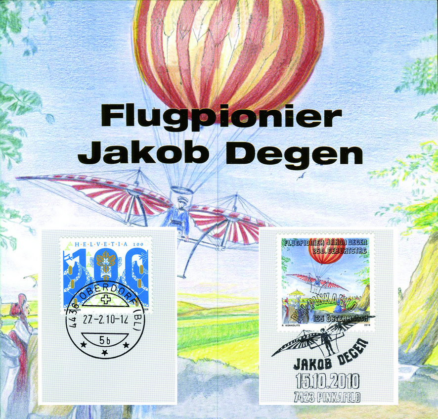 2010, Folder &quot;250. Geburtstag J. Degen&quot;