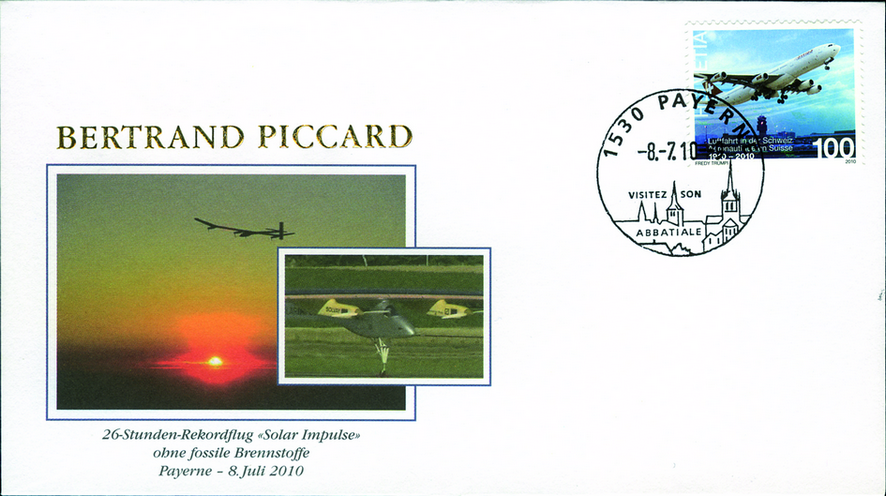 2010, Erster Nachtflug des Solar Impulse, 8. Juli 2010