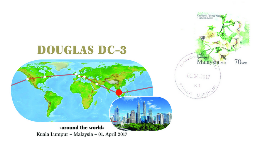 2017, Douglas DC-3 around the world - Kuala Lumpur