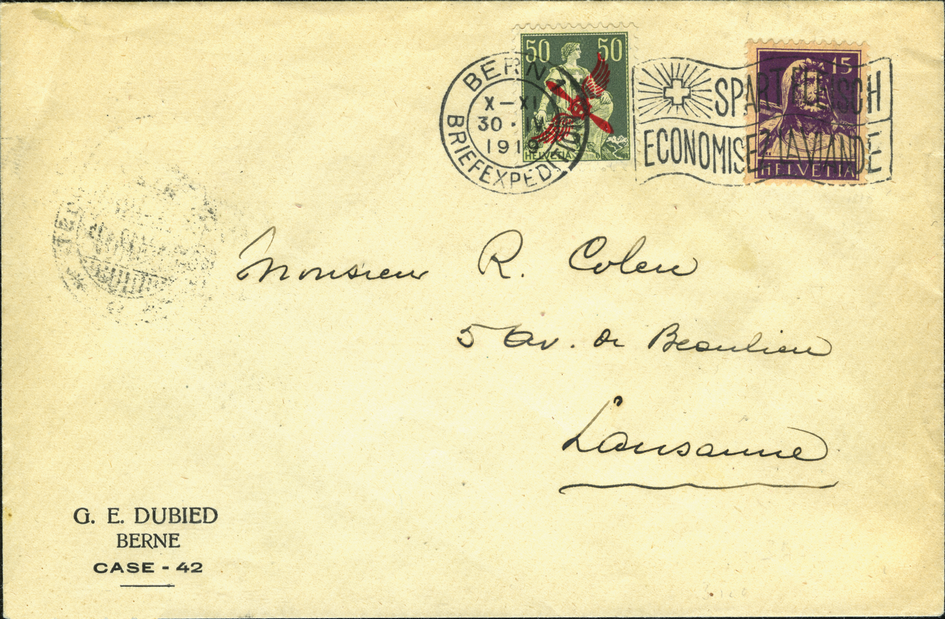 1919, Bern - Lausanne