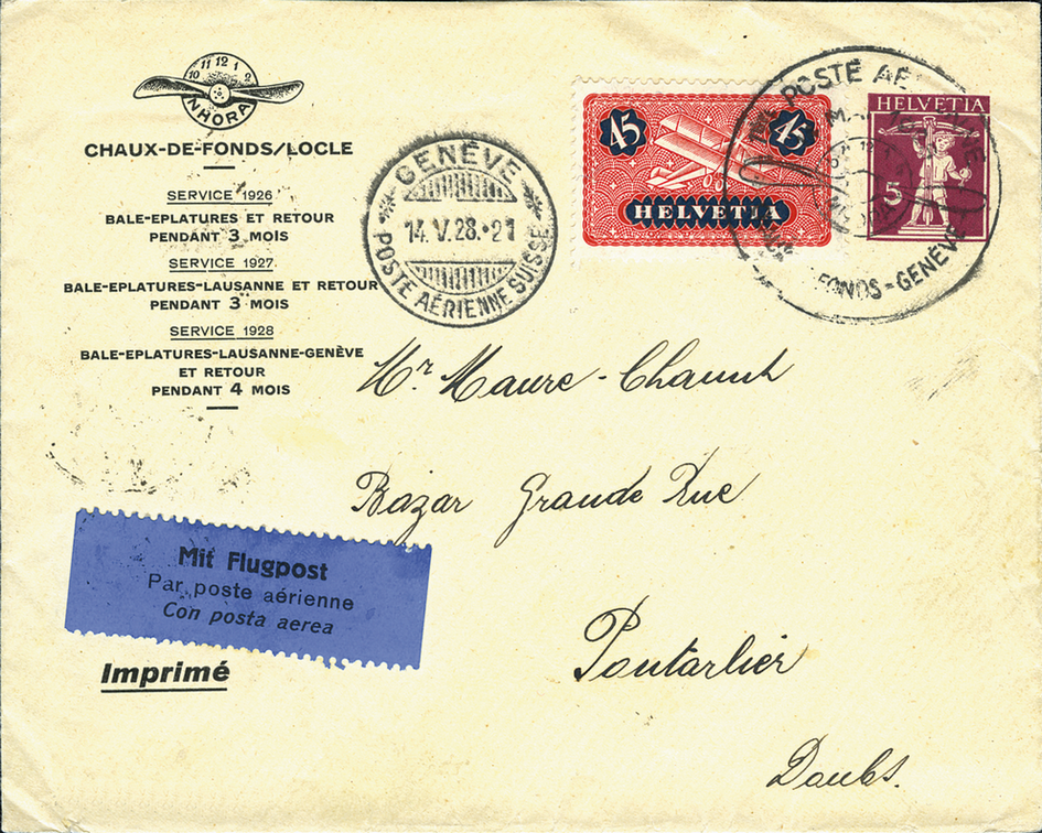 1928, La Chaux-de-Fonds-Genf, NHORA