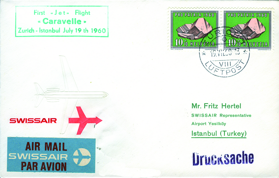 1960, SWISSAIR, Zürich-Istanbul