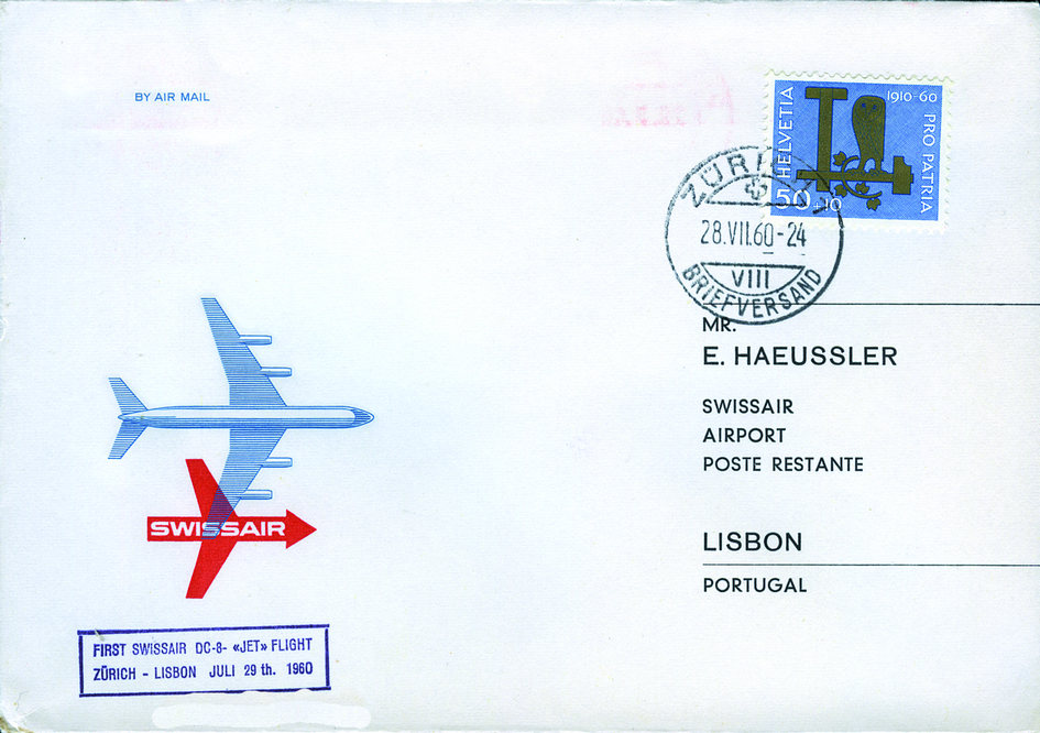 1960, SIWSSAIR, Zürich-Lissabon