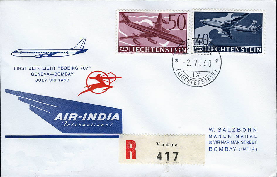 1960, Air India, Genf-Bombay