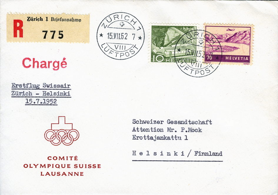 1952, Zürich-Kopenhagen-Helsinki