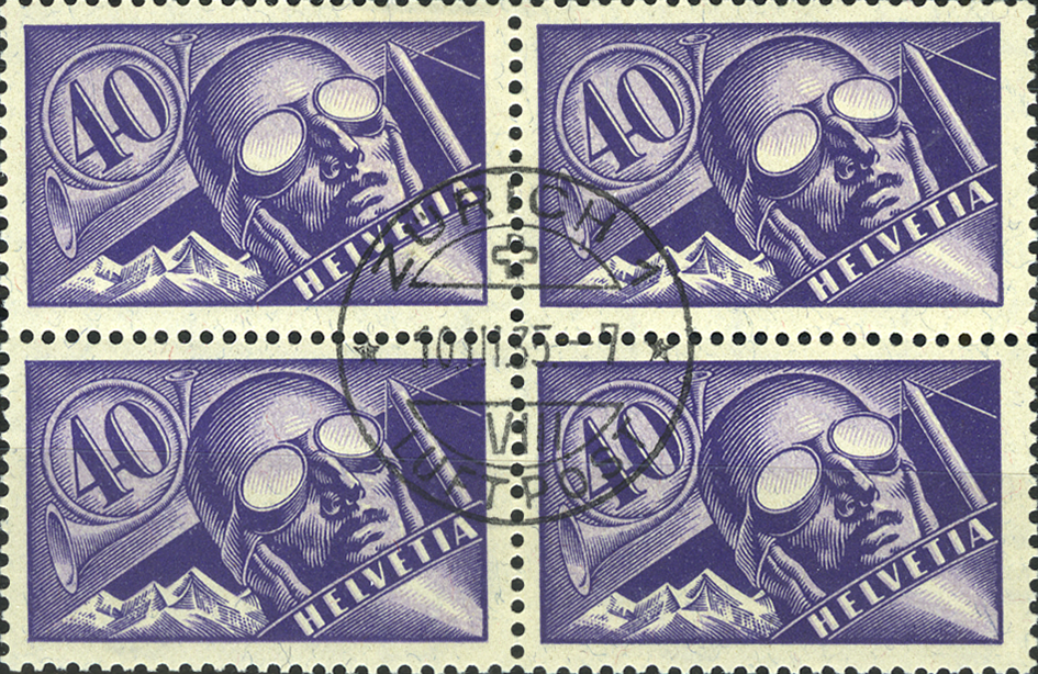 40 Rp. Pilot, violett-hellviolett