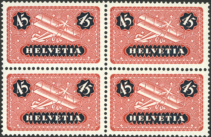 45 Rp. rot-dunkelblau