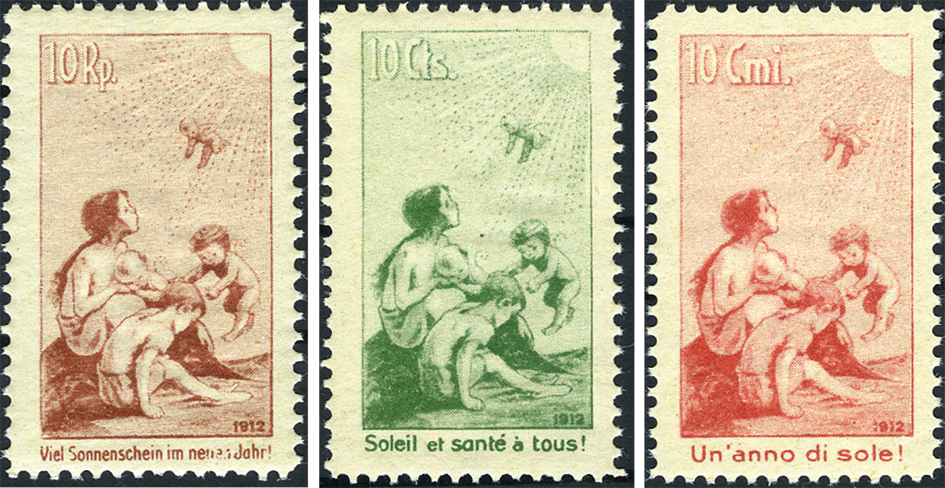 1912, Pro Juventute Vorläufer ohne Frankaturwert