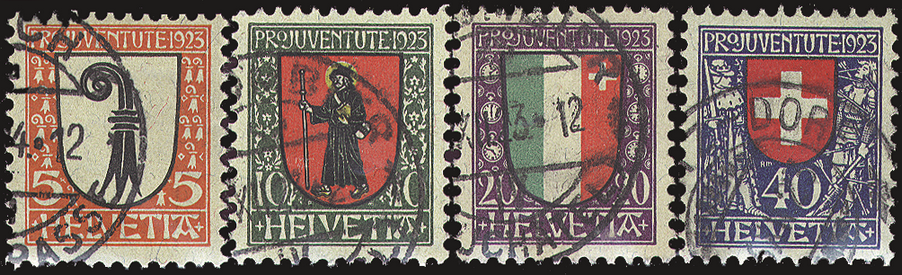 1923, Kantons- und Schweizer Wappen