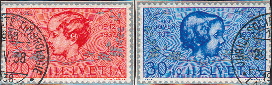 1937, 25 Jahre Pro-Juventute-Marken