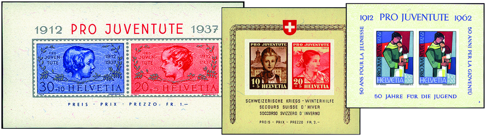 1937-1962, Juventute-Blockausgaben Komplett-Kollektion