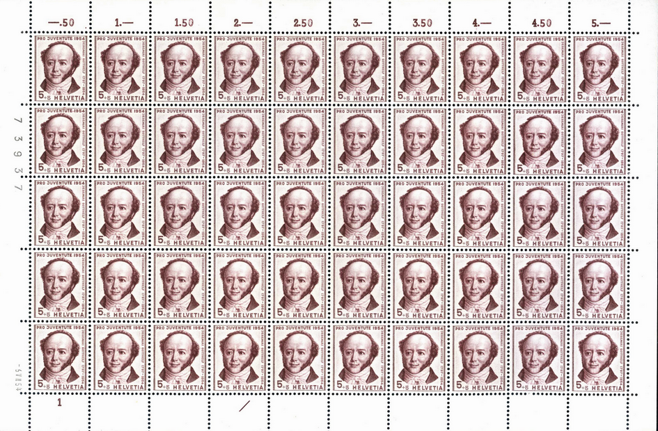 5+5 Rp. Jeremias Gotthelf, "Doppelprägung"