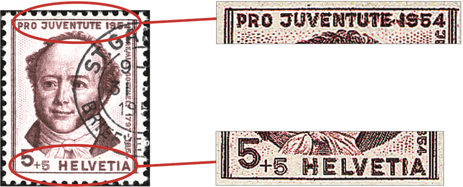 5+5 Rp. Jeremias Gotthelf, "Doppelprägung"