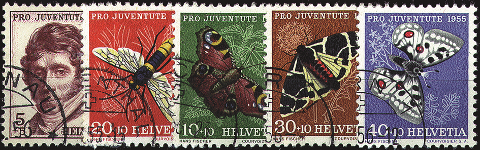 1955, Bildnis Charles Picet-de-Rochemonts und Insektenbilder