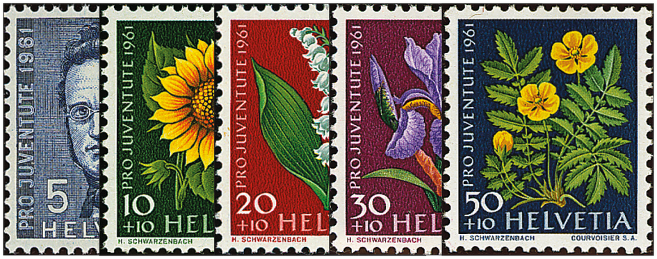 1961, Bildnis Jonas Furrers, Wiesen- und Gartenblumen