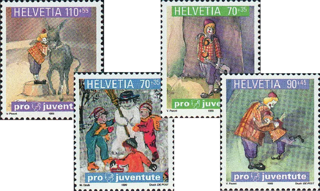 1999, Weihnachtsmarke, Kinderbücher