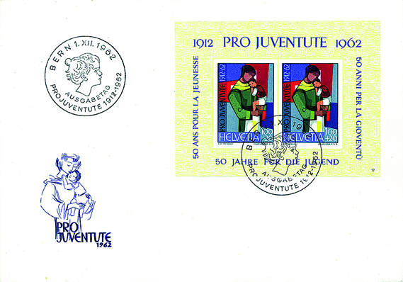 1962, 50 Jahre Pro Juventute-Marken
