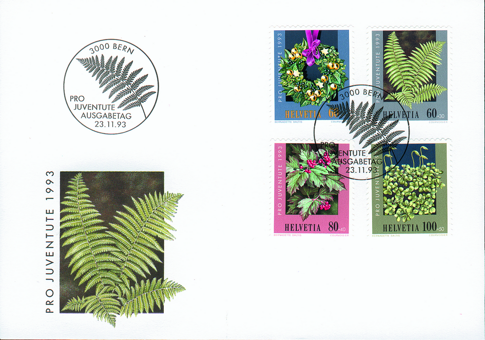 1993, Weihnachtsmarke, Pflanzen des Waldes