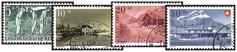 1947, Bahnarbeiter und Bahnhöfe