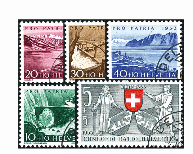1953, Bern 600 Jahre in der Eidgenossenschaft, Seen und Wasserläufe