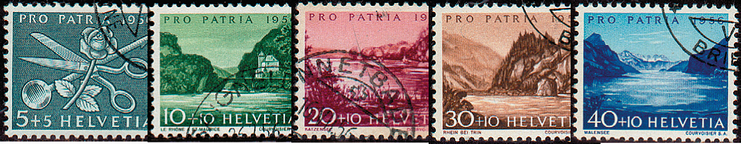 1956, Sinnbilder, Seen und Wasserläufe