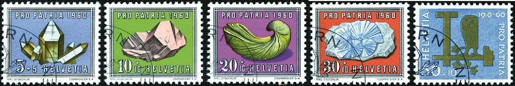 1960, Mineralien und Versteinerungen, Symbole