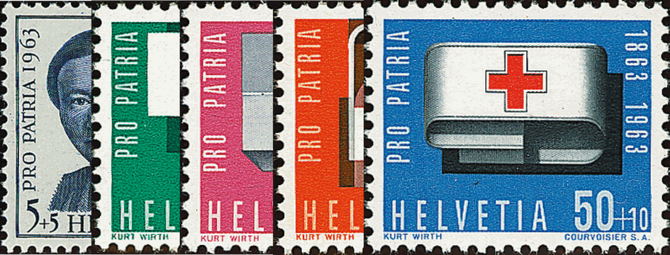 1963, Anna Heer, Symbole aus der Tätigkeit des Roten Kreuzes