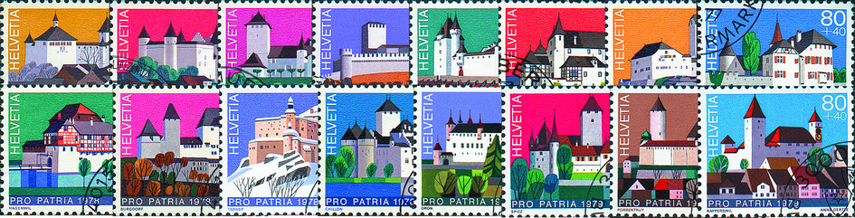 1976-1979, Pro Patria Komplett-Kollektion