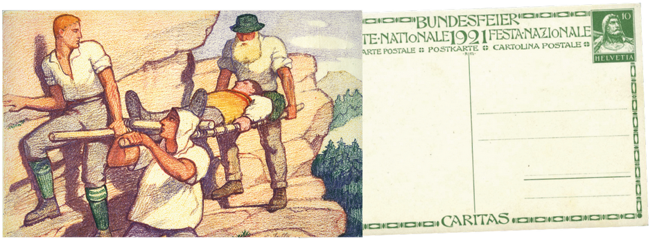 10 Rp. Verwundetentransport